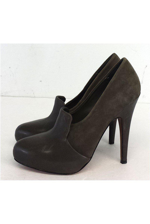 Current Boutique-Classiques Entier - Grey Suede & Leather Pumps Sz 8