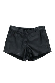 Current Boutique-Cleobella - Black Leather Shorts w/ Studded Trim Sz S