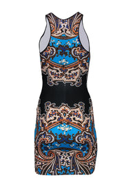 Current Boutique-Clover Canyon - Blue & Orange Paisley Print Sheath Dress Sz XS