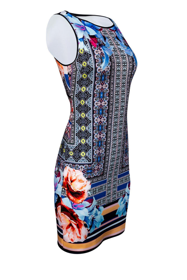 Current Boutique-Clover Canyon - Floral & Geometric Bodycon w/ Keyhole Back Sz M