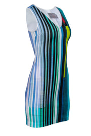 Current Boutique-Clover Canyon - Multicolor Striped Sleeveless Bodycon Dress Sz XS