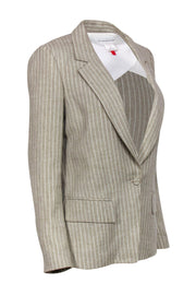 Current Boutique-Club Monaco - Beige Striped "Amaretta" Blazer Sz 6