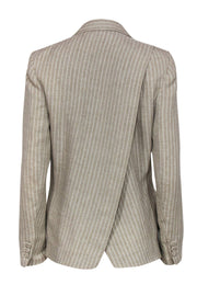 Current Boutique-Club Monaco - Beige Striped "Amaretta" Blazer Sz 6