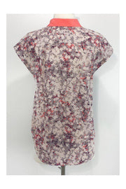 Current Boutique-Club Monaco - Floral Silk Button-Up Blouse Sz XS