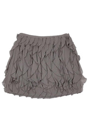 Current Boutique-Club Monaco - Grey Ruffle Miniskirt Sz 8