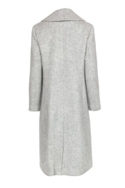 Current Boutique-Club Monaco - Light Grey Double Breasted Longline Wool "Daylina" Coat Sz M