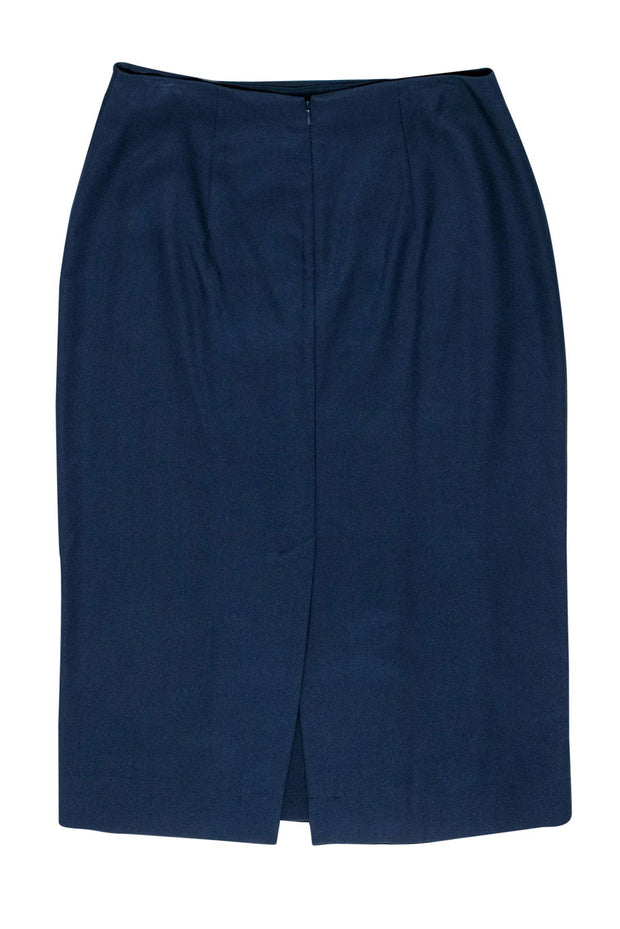 Current Boutique-Club Monaco - Navy Button-Front Midi Skirt Sz 12