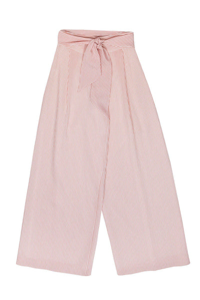 Current Boutique-Club Monaco - Pink & White Striped High Waisted Flared “Bryanna” Pants Sz 4