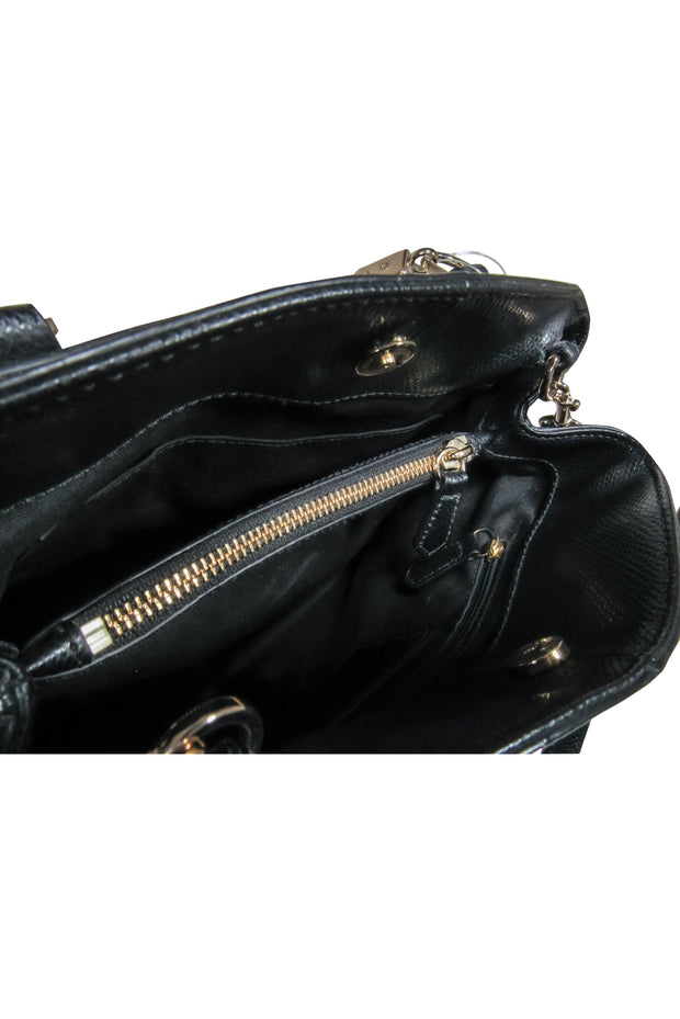 Current Boutique-Coach - Black Leather Crossbody w/ Dual Handles