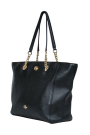 Current Boutique-Coach - Black Pebbled Leather "Elle" Large Tote