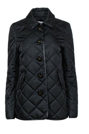 Current Boutique-Coach - Black Quilted Button-Up "Hacking" Jacket Sz M