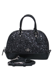 Current Boutique-Coach - Black Sparkly Star Mini Convertible Crossbody