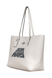 Current Boutique-Coach - Cream Leather Star Wars Limited Edition Tote