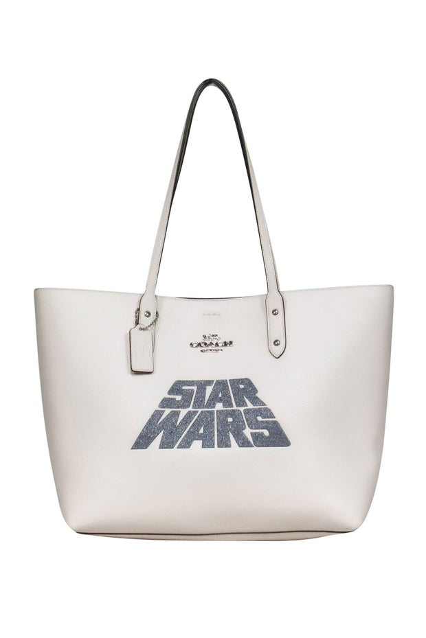 Current Boutique-Coach - Cream Leather Star Wars Limited Edition Tote