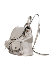 Current Boutique-Coach - Cream Pebbled Leather Backpack