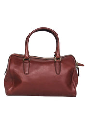 Current Boutique-Coach - Dark Brown Leather Satchel w/ Shoulder Strap