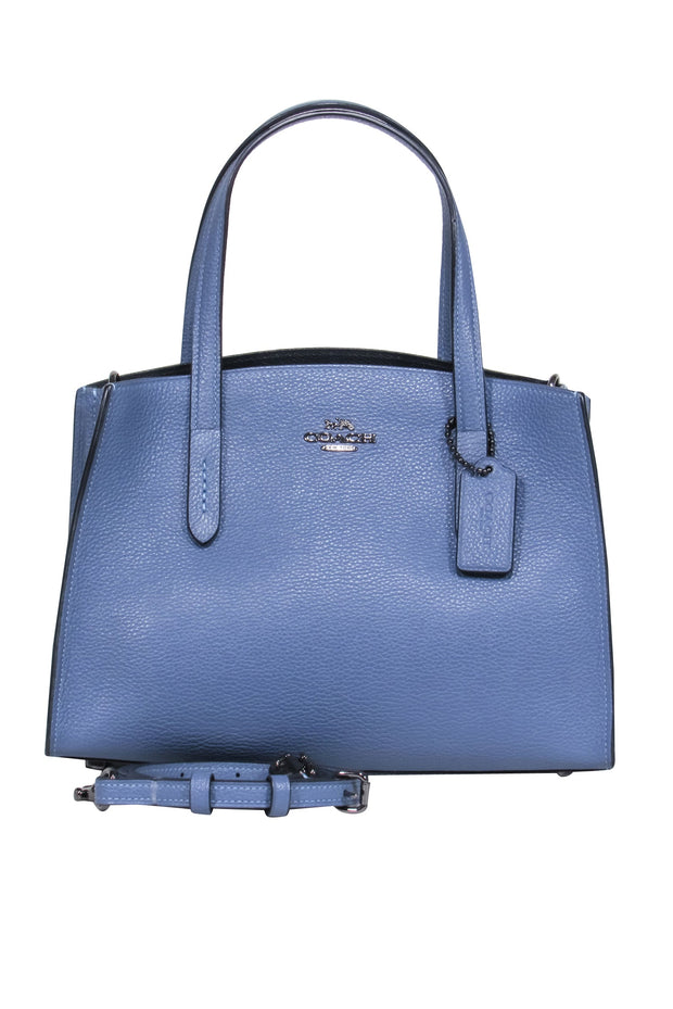 Current Boutique-Coach - Dusty Blue Square Small Tote