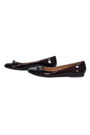 Current Boutique-Coach - Maroon Patent Leather Flats Sz 8.5