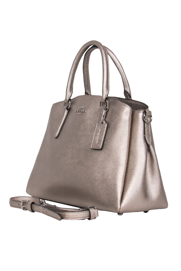 Current Boutique-Coach - Metallic Gold Satchel