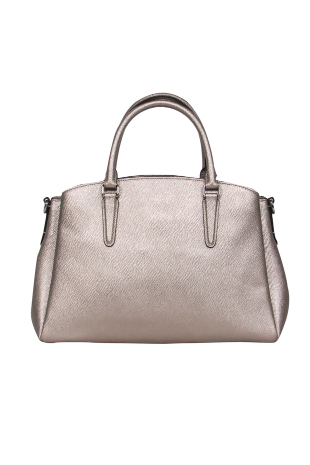 Current Boutique-Coach - Metallic Gold Satchel