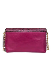 Current Boutique-Coach - Mulberry Purple Snakeskin Embossed Crossbody