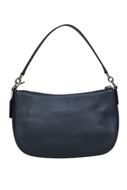 Current Boutique-Coach - Navy Pebbled Leather Convertible Crossbody w/ Studs, Grommets & Floral Appliques