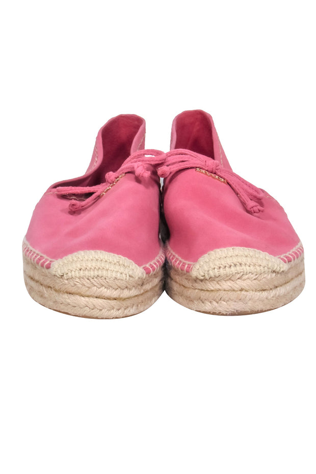 Current Boutique-Coach - Pink Suede Espadrilles Sz 7.5