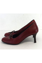 Current Boutique-Coach - Red Leather Heels Sz 7.5