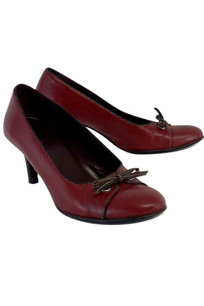 Current Boutique-Coach - Red Leather Heels Sz 7.5