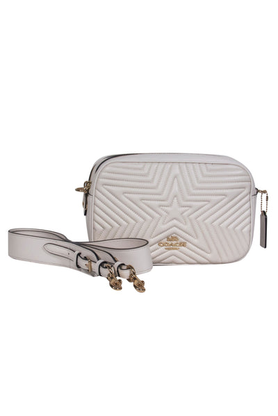 Current Boutique-Coach - White Star Quilted Leather Crossbody