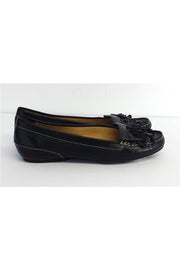 Current Boutique-Cole Haan - Black Leather Fringe Loafers Sz 7