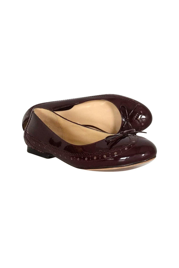 Current Boutique-Cole Haan - Maroon Ballet Flats w/ Bow Sz 5.5