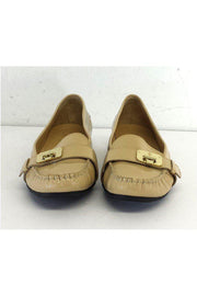 Current Boutique-Cole Haan - Nude & Gold Patent Leather Loafers Sz 10