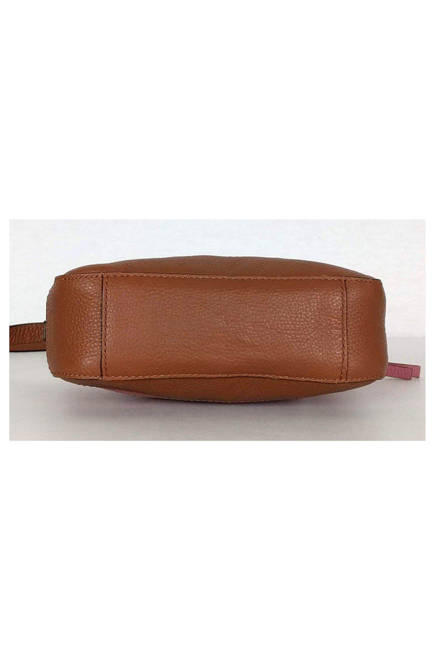 Current Boutique-Cole Haan - Pink & Brown Double Zip Crossbody