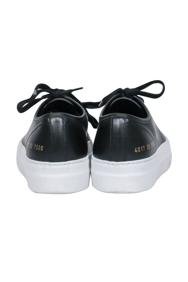 Current Boutique-Common Projects - Black Lace-Up Platform "Tournament" Sneakers Sz 5