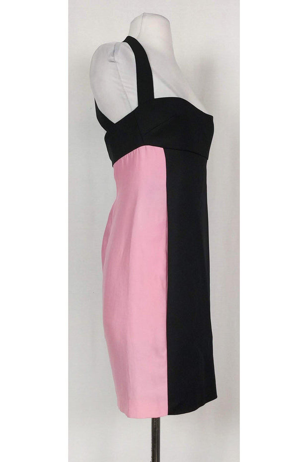 Current Boutique-Costume National - Black & Pink Fitted Dress Sz 6