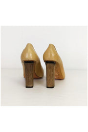 Current Boutique-Costume National - Tan Leather Pumps Sz 9.5