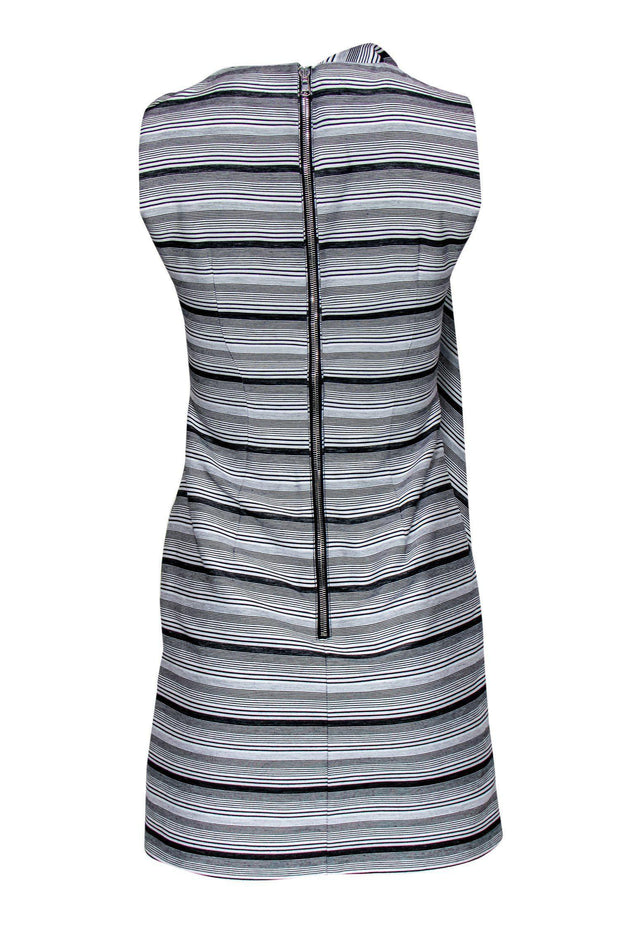 Current Boutique-Creatures of the Wind - Grey & White Striped Sheath Dress Sz 2