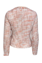 Current Boutique-Cynthia Rowley - Peach Woven Frill Zip Jacket Sz M