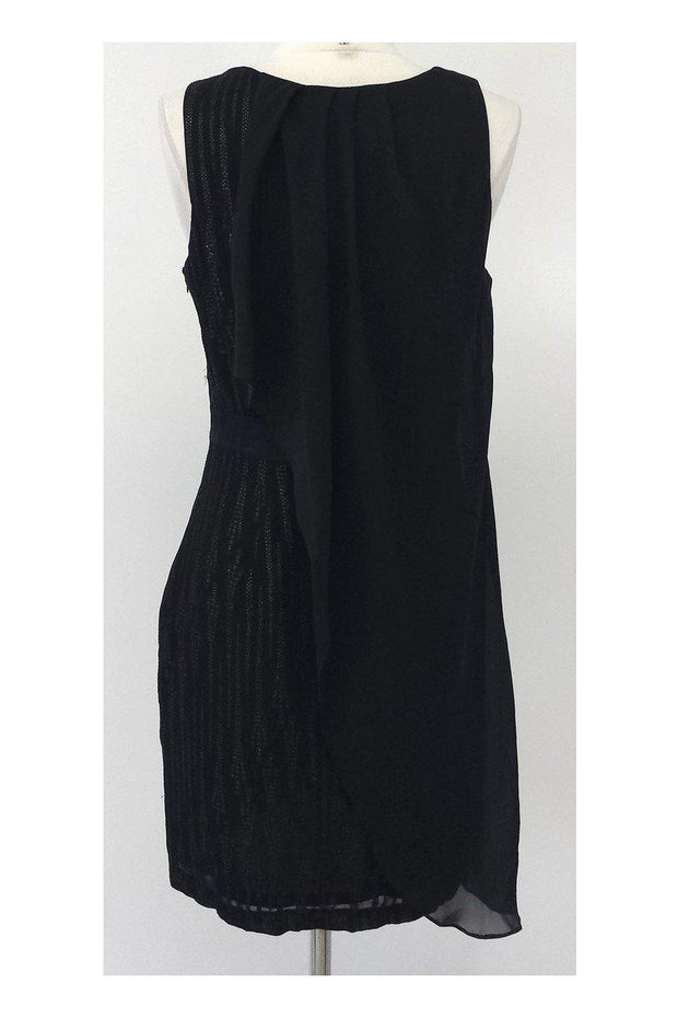 Current Boutique-Cynthia Steffe - Black Embellished Sheath Dress Sz 8