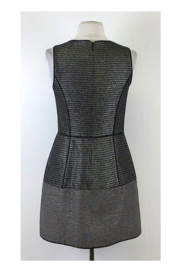 Current Boutique-Cynthia Steffe - Black & Grey Metallic Fit & Flare Dress Sz 2