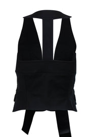 Current Boutique-DSQUARED2 - Black Sleeveless Cotton Vest Sz 6