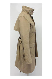 Current Boutique-DSQUARED2 - Tan Cotton Utility Trench Coat Sz 8