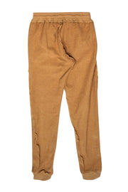 Current Boutique-Danielle Guizio - Tan Textured Inside Out-Style Drawstring Jogger Sweatpants Sz XS