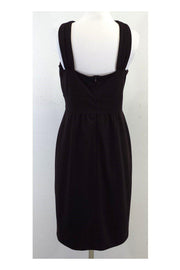 Current Boutique-David Meister - Brown & Gold Grommet Waistband Dress Sz 6