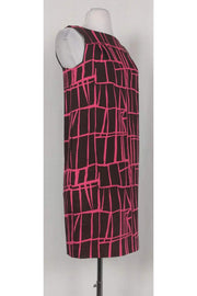 Current Boutique-David Meister - Brown & Pink Shift Dress Sz 2