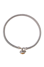 Current Boutique-David Yurman - "Petite Chatelaine" Bracelet in Sterling Silver w/ Citrine