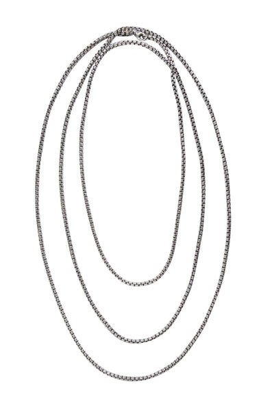 Current Boutique-David Yurman - Sterling Silver Box Chain Necklace