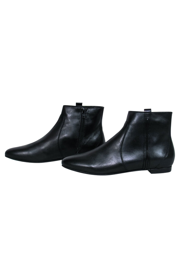 Current Boutique-Delman - Black Leather "Wiley" Chelsea Booties Sz 9.5