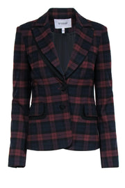 Current Boutique-Derek Lam 10 Crosby - Ruby Blackwatch Double Button Blazer Sz 4